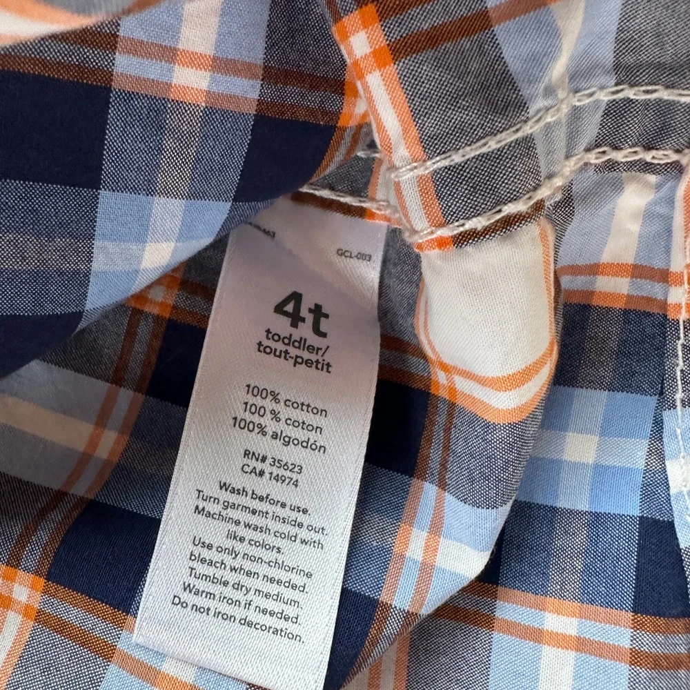 Set of 3 OshKosh B’Gosh Plaid Button-Up Shirt Size 4T